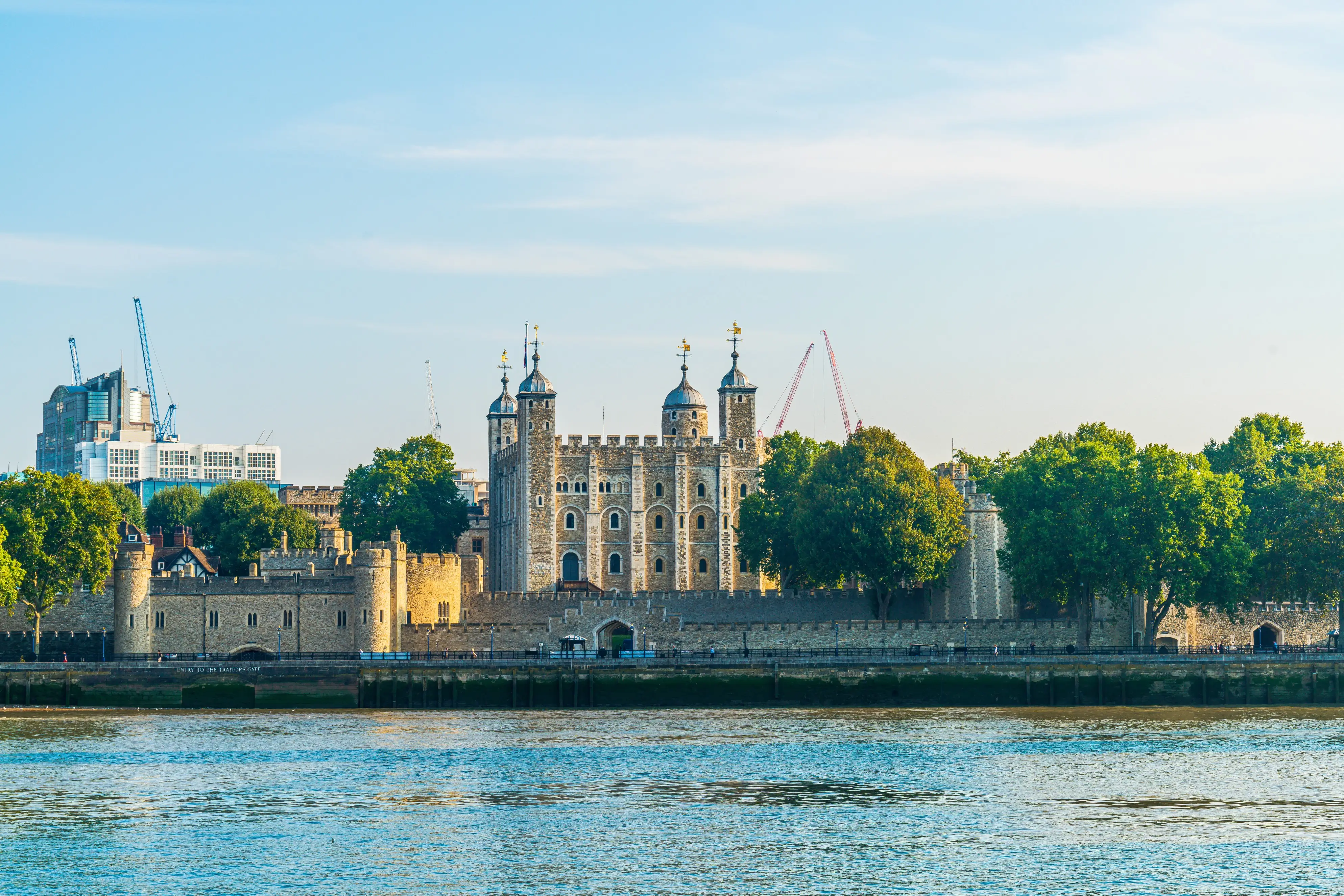 Tower of London medieval fortress on the Thames